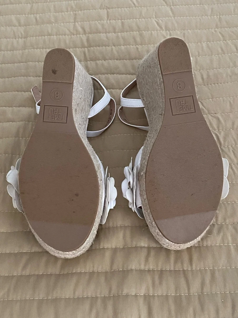 Espadrille wedge style sandals